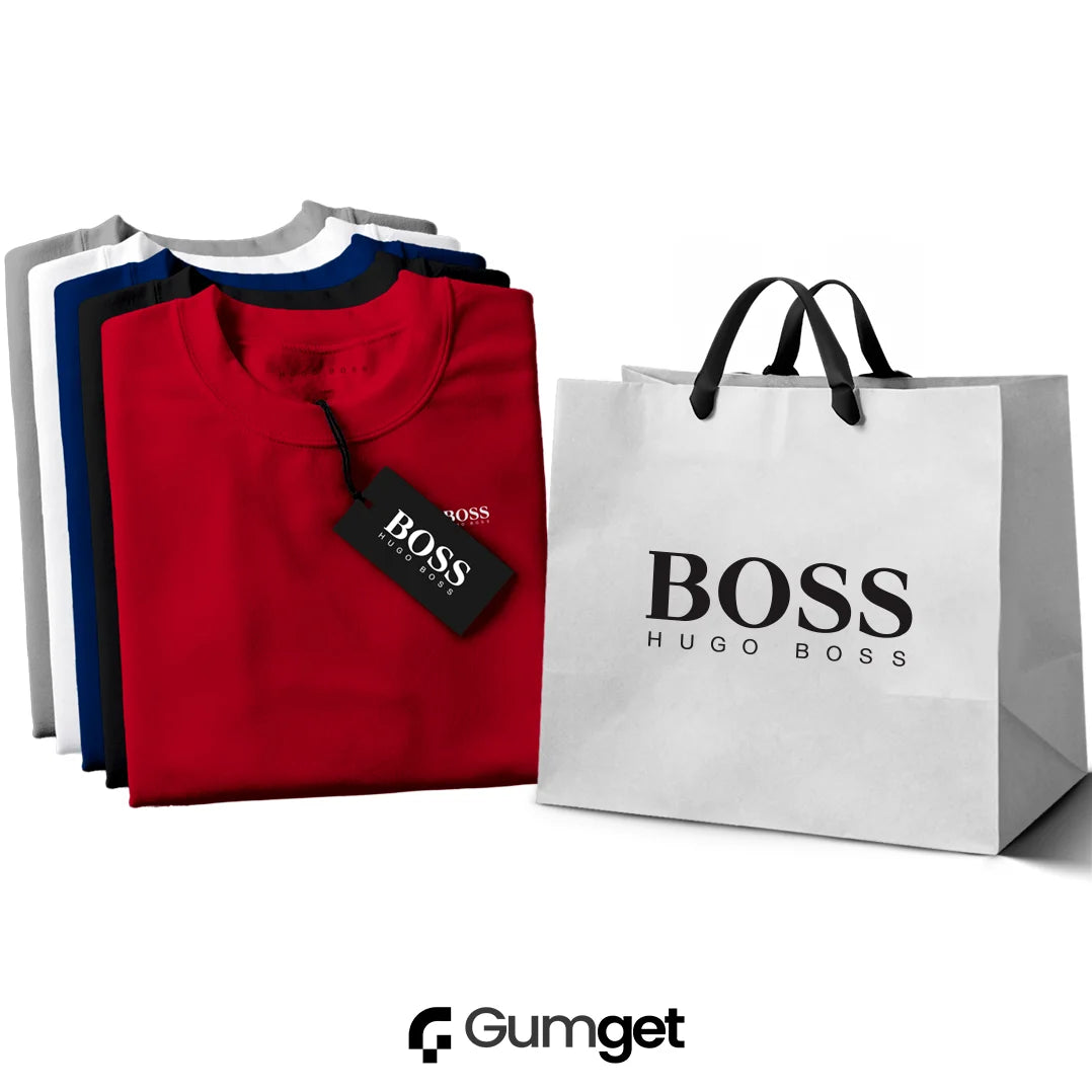 [ACHETER 3 OBTENIR 5] Kit 5 T-shirts H. Boss Casual