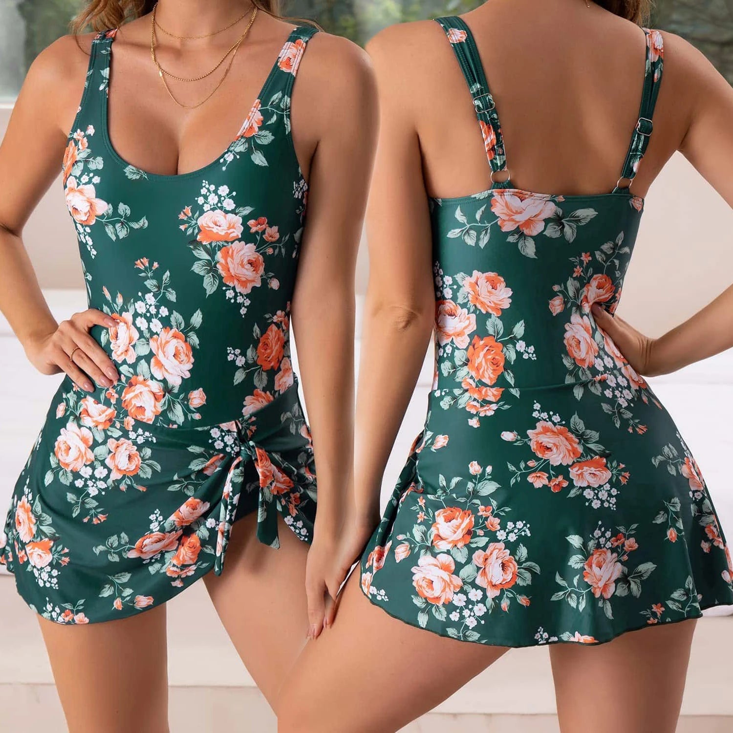 Maillot de Bain Femme Élégant avec Effet Gainant